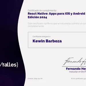 React Native: Apps para iOS y Android